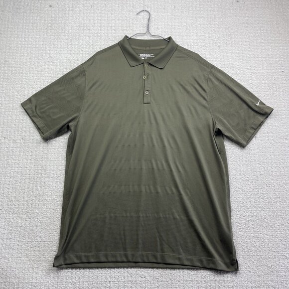 Nike Golf Tour Performance Core Body Mapping Polo Shirt Mens Sz XL Green 508321 - Picture 1 of 15